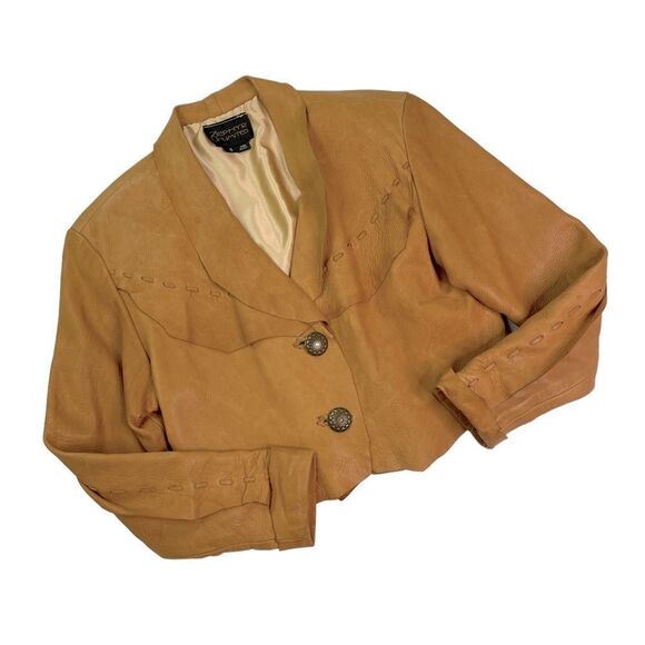 Vintage Zephry Unlimited Leather Cropped Jacket